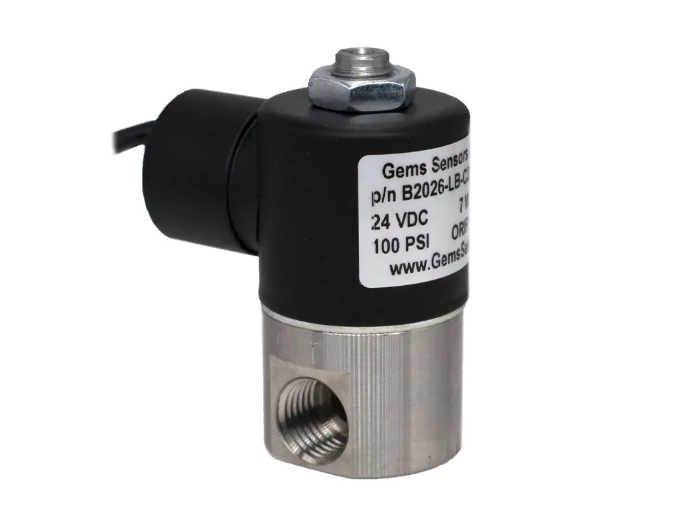 Gems Sensors B-Cryo miniature cryogenic solenoid valve LN2