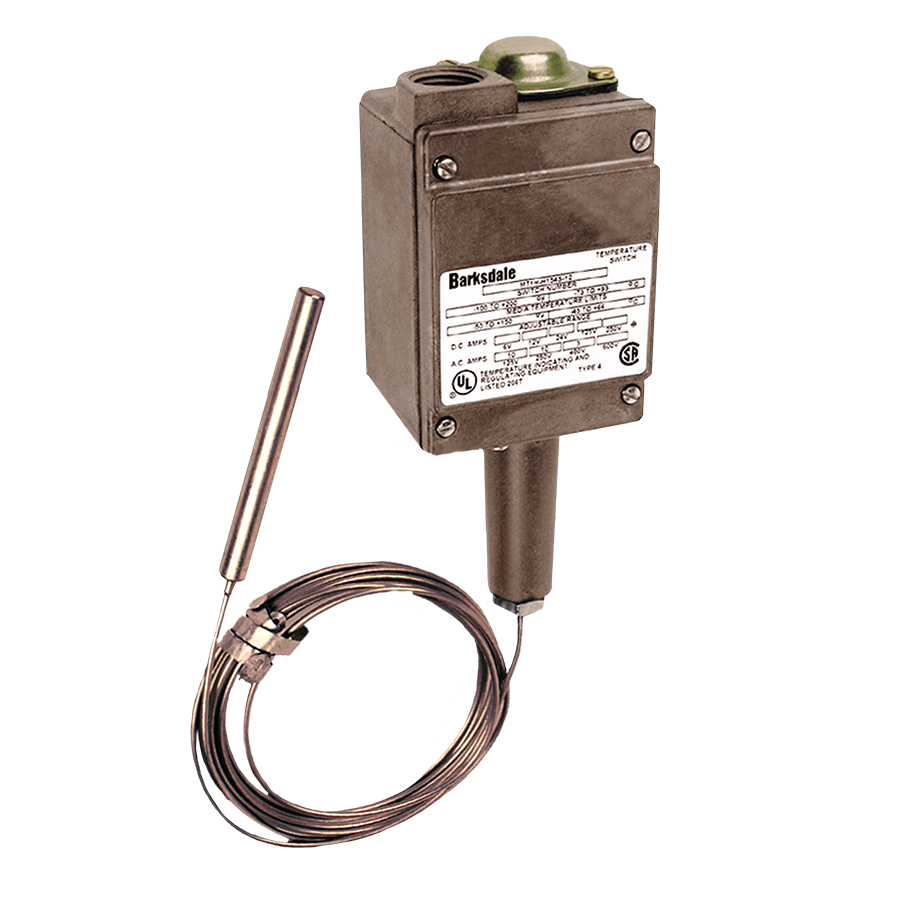 Barksdale Series MT1H T2H Remote Mount Temperature Switch