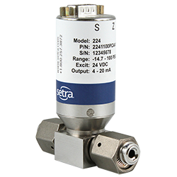 Setra Model 224 Flow-Through Pressure Sensor